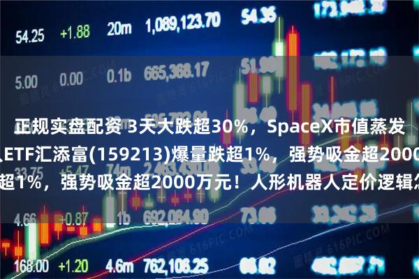 正规实盘配资 3天大跌超30%，SpaceX市值蒸发逾6000亿美元！机器人ETF汇添富(159213)爆量跌超1%，强势吸金超2000万元！人形机器人定价逻辑怎么看？